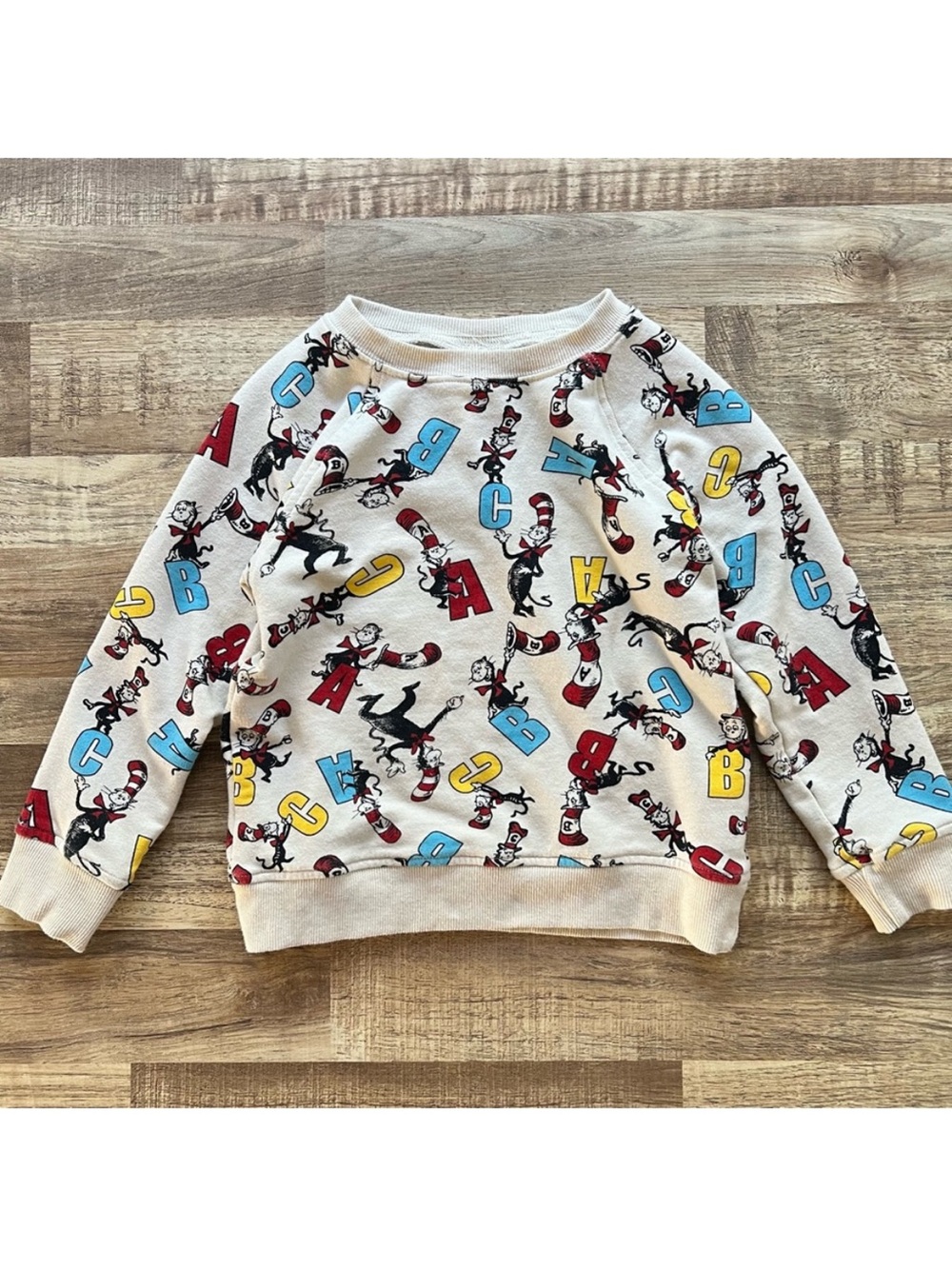 Dr. Seuss Sweatshirt with Colorful Letters